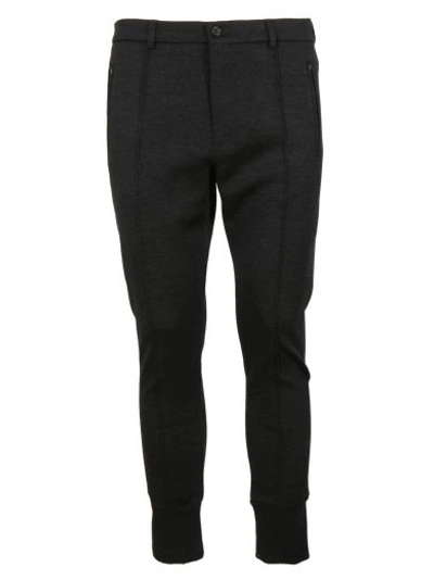 Dolce & Gabbana Gathered Ankle Trousers In Grey Melange