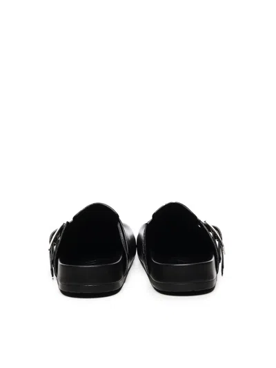 Loewe Ease Buckle Clogs In Black
