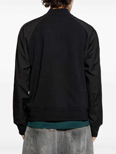 Givenchy Mens Black Monogram-jacquard Classic-fit Wool-blend Varsity Jacket In Black