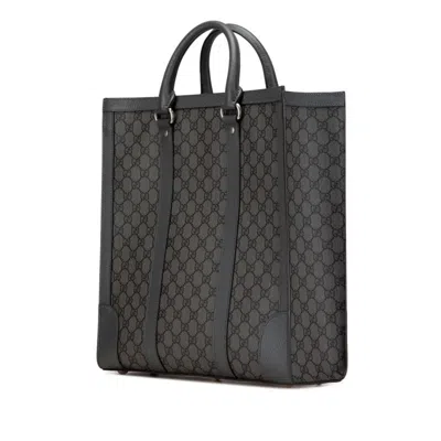 Pre-owned Gucci Gray Pvc Leather Handbag Shoulder Bag ()