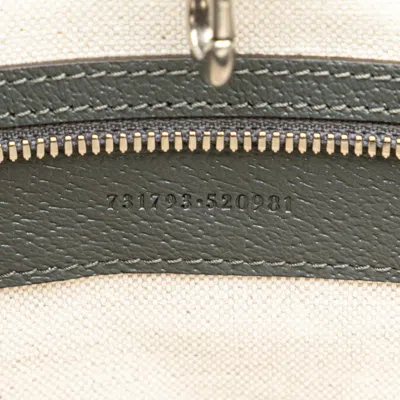 Pre-owned Gucci Gray Pvc Leather Handbag Shoulder Bag ()