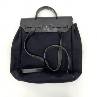 Pre-owned Hermes Her Bag Blue Backpack ()