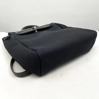 Pre-owned Hermes Her Bag Blue Backpack ()