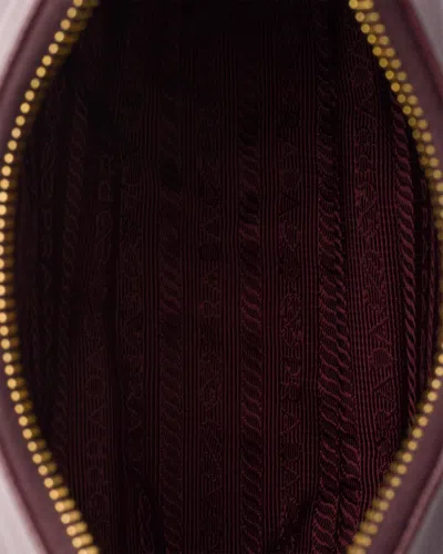Prada Burgundy Leather Re-edition 2005 Shoulder Bag In Burgundy