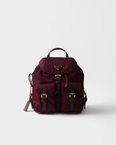 Prada Womens Burgundy Re-edition 1978 Small Re-nylon Backpack In Burgundy