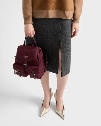 Prada Womens Burgundy Re-edition 1978 Small Re-nylon Backpack In Burgundy