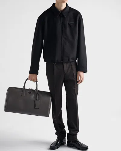 Prada Wool Pants In Black