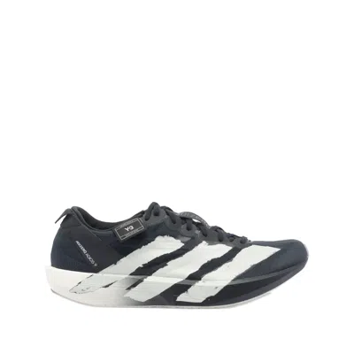 Y-3 Round Toe Sneakers With Iconic Contrast Stripes In Black