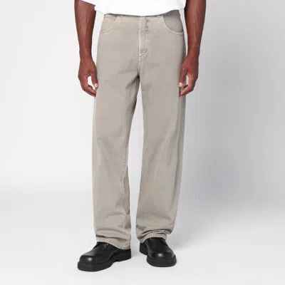 Agolde Washed Straight Jeans In Gray