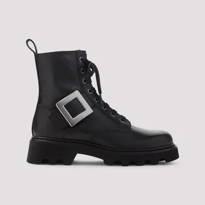 Roger Vivier Rangers Combat Boots Iconic Buckle