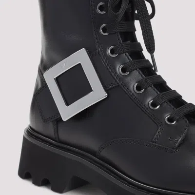 Roger Vivier Rangers Combat Boots Iconic Buckle