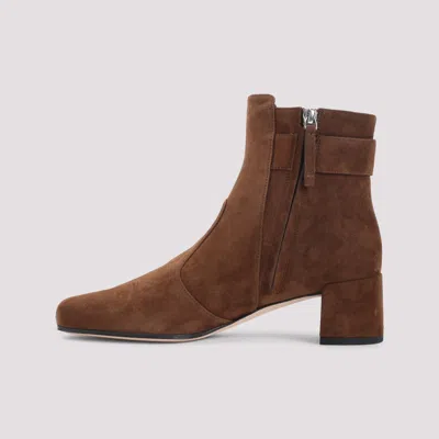 Roger Vivier Tres Vivier Polly 45 Boots In Brown