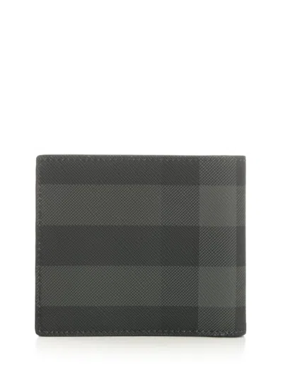 Burberry Check Bifold Wallet Wallets Black In Black