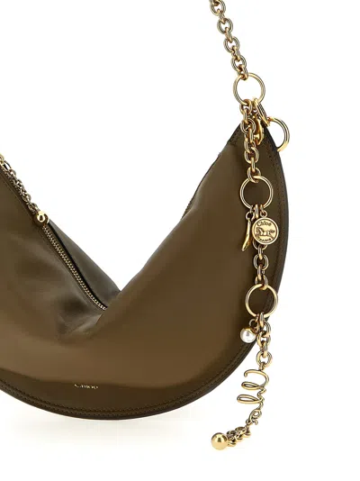 Chloé Chloe Army Green Nappa Leather Chloe Icons Shoulder Bag