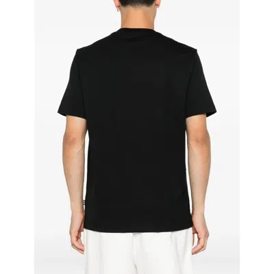 Hugo Boss Logo-detail Cotton T-shirt In Black