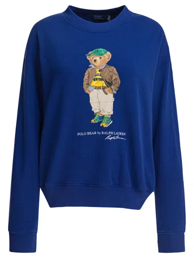 Polo Ralph Lauren Cubdppcs-long Sleeve-sport Shirt Sweatshirts Blue In Blue