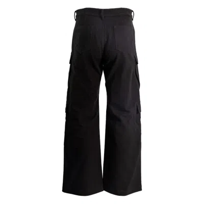 Rick Owens Trousers With Cargo Pockets And Wide Leg In Black