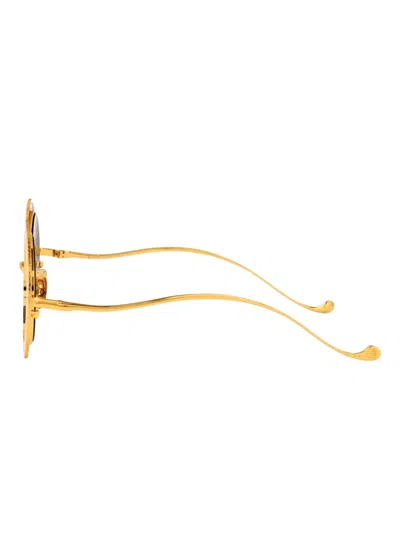 Anna-karin Karlsson Magic You 2.0 Embellished Round Sunglasses In Gold