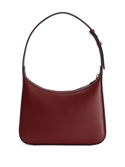 Dolce & Gabbana Bordeaux Leather Shoulder Bag In Burgundy
