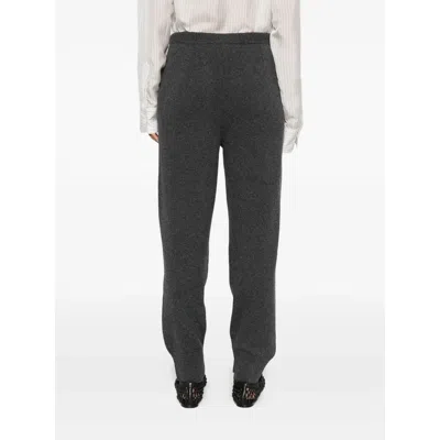 Antonelli Ribbed-knit Drawstring Trousers In Gray