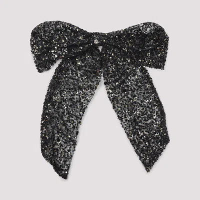 Maison Michel Wendy Bow-shaped Hair Clip In Black