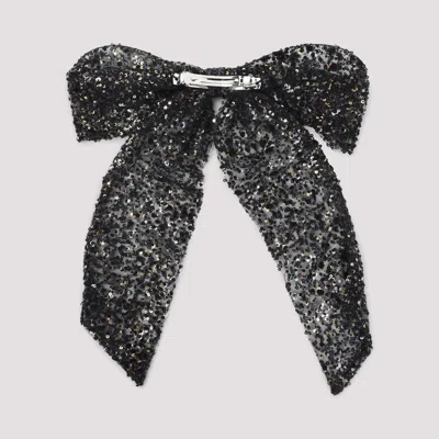 Maison Michel Wendy Bow-shaped Hair Clip In Black