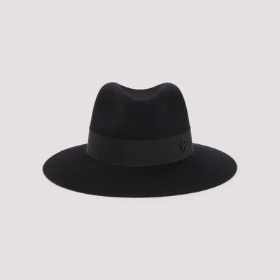 Maison Michel Wool Felt Virginie Fedora In Black