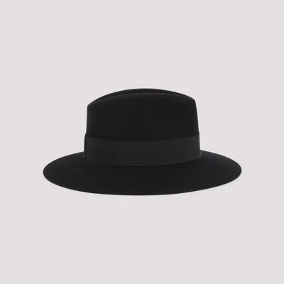 Maison Michel Wool Felt Virginie Fedora In Black