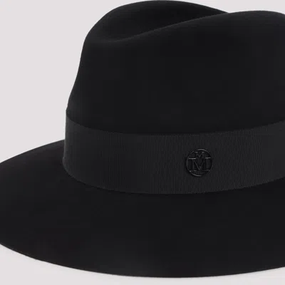 Maison Michel Wool Felt Virginie Fedora In Black