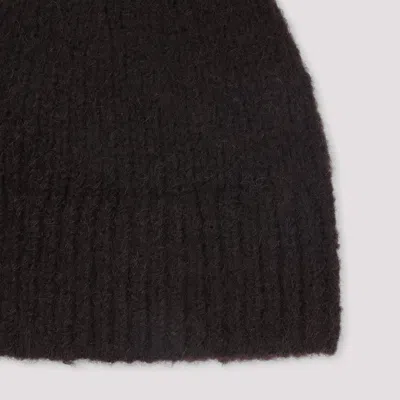 Dries Van Noten Warm Alpaca Blend Beanie Hat In Brown