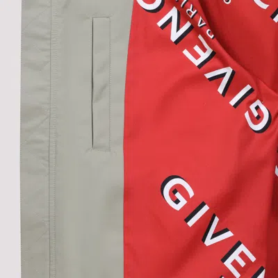 Givenchy Contrast-collar Bomber Jacket In Gray