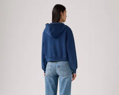 Levi's Heritage Full Zip Hoodie Sweatshirt In Blue