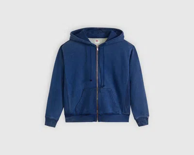 Levi's Heritage Full Zip Hoodie Sweatshirt In Blue