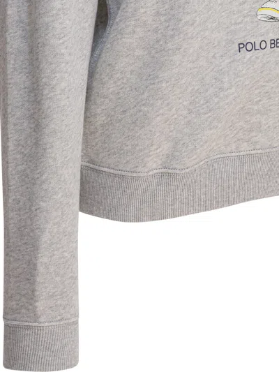 Polo Ralph Lauren Ls Cable Cn-long Sleeve-pullover Sweatshirts Grey In Gray