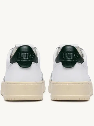 Autry Medalist Sneakers In White And Blue Leather In White