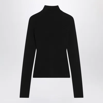 Balenciaga Black Viscose Knitwear In Black