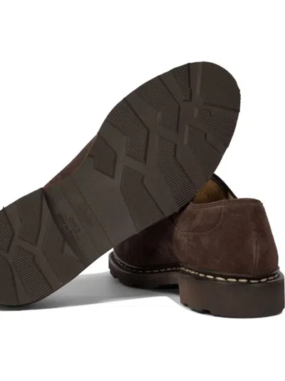 Paraboot Avignon Suede Derby Shoes In Brown