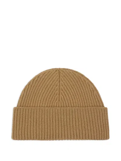 Ami Alexandre Mattiussi Ami Paris Beanie Adc Accessories In Brown