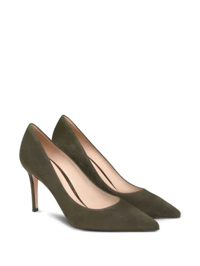 Gianvito Rossi Gianvito 85 Suede Pumps Shoes In Green
