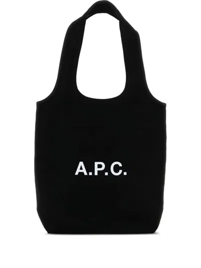 Apc Knitted Turtleneck Dress With Cut Out Detail In Black
