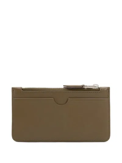 Ami Alexandre Mattiussi Ami Paris Slg Adc Zipped Card Holder Accessories In Green