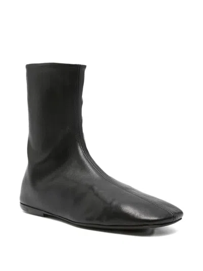 Dries Van Noten Women Leather Ankle Boots In Black