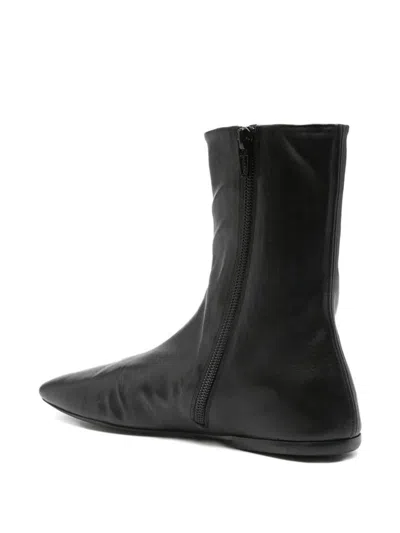 Dries Van Noten Women Leather Ankle Boots In Black