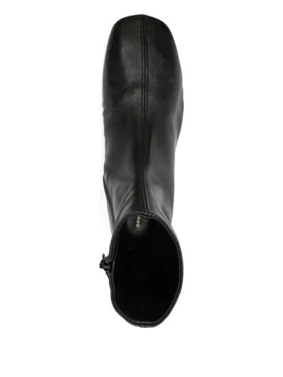 Dries Van Noten Women Leather Ankle Boots In Black