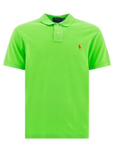 Polo Ralph Lauren Pique Polo Shirt Polo Shirts Green In Green
