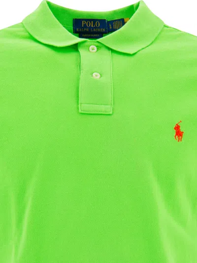 Polo Ralph Lauren Pique Polo Shirt Polo Shirts Green In Green