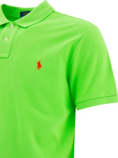 Polo Ralph Lauren Pique Polo Shirt Polo Shirts Green In Green