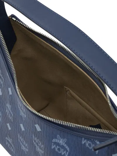 Mcm 'aren Hobo' Small Shoulder Bag In Blue