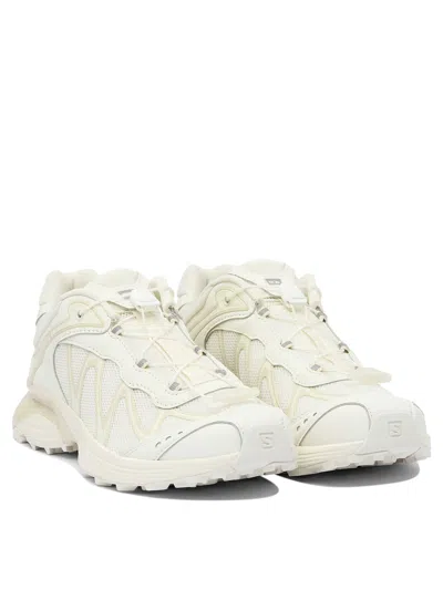 Salomon Mesh Panel Slip-on Sneakers With Padded Collar In White
