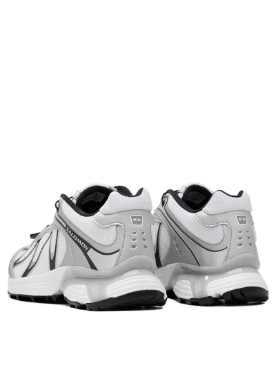 Salomon White Rubber Sneakers In Gray